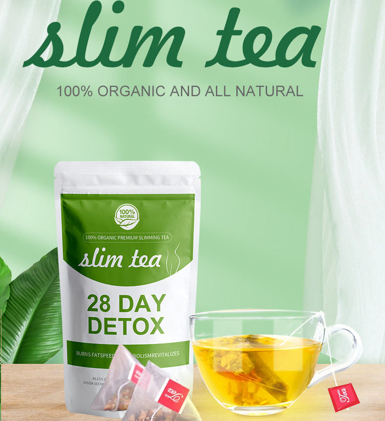 Plant-based herbal detox and slimming tea