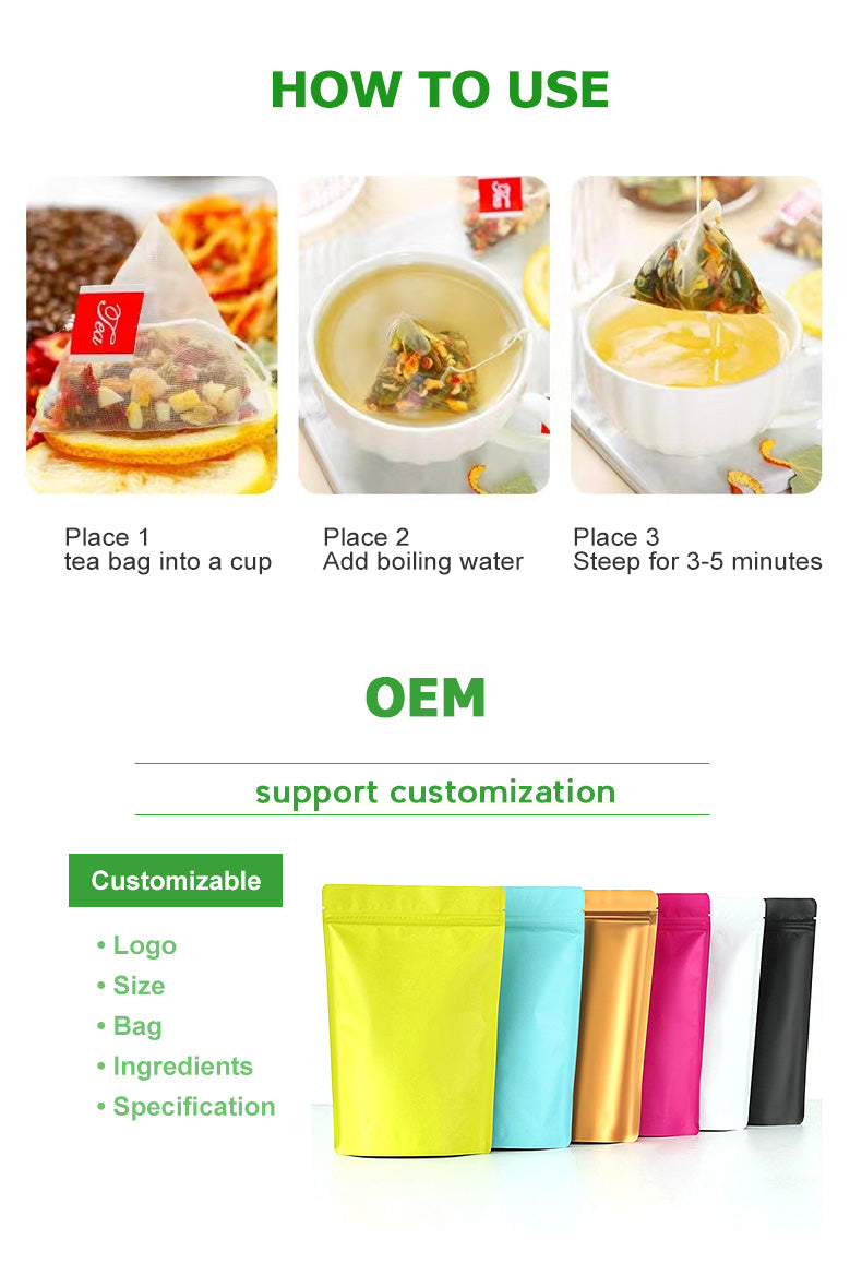Plant-based herbal detox and slimming tea